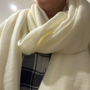 Lole Cream Knit Scarf